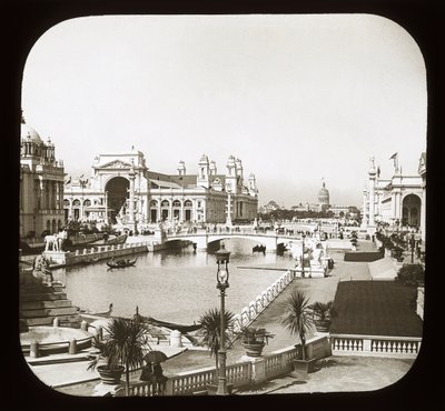 Esposizione Colombiana Mondiale: vista esterna, Chicago, 1893 da American Photographer